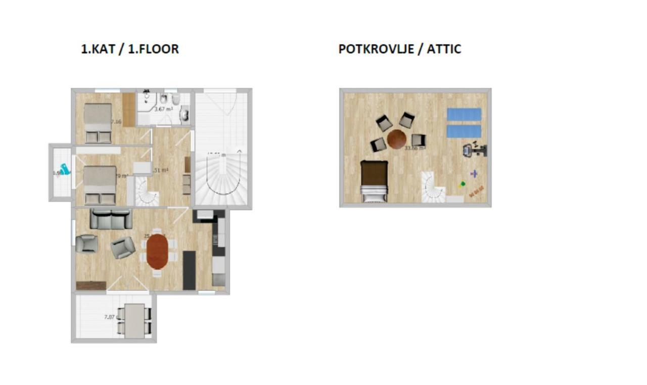 Golden Hope 4+1 Apartment Krk Krk Town Dış mekan fotoğraf
